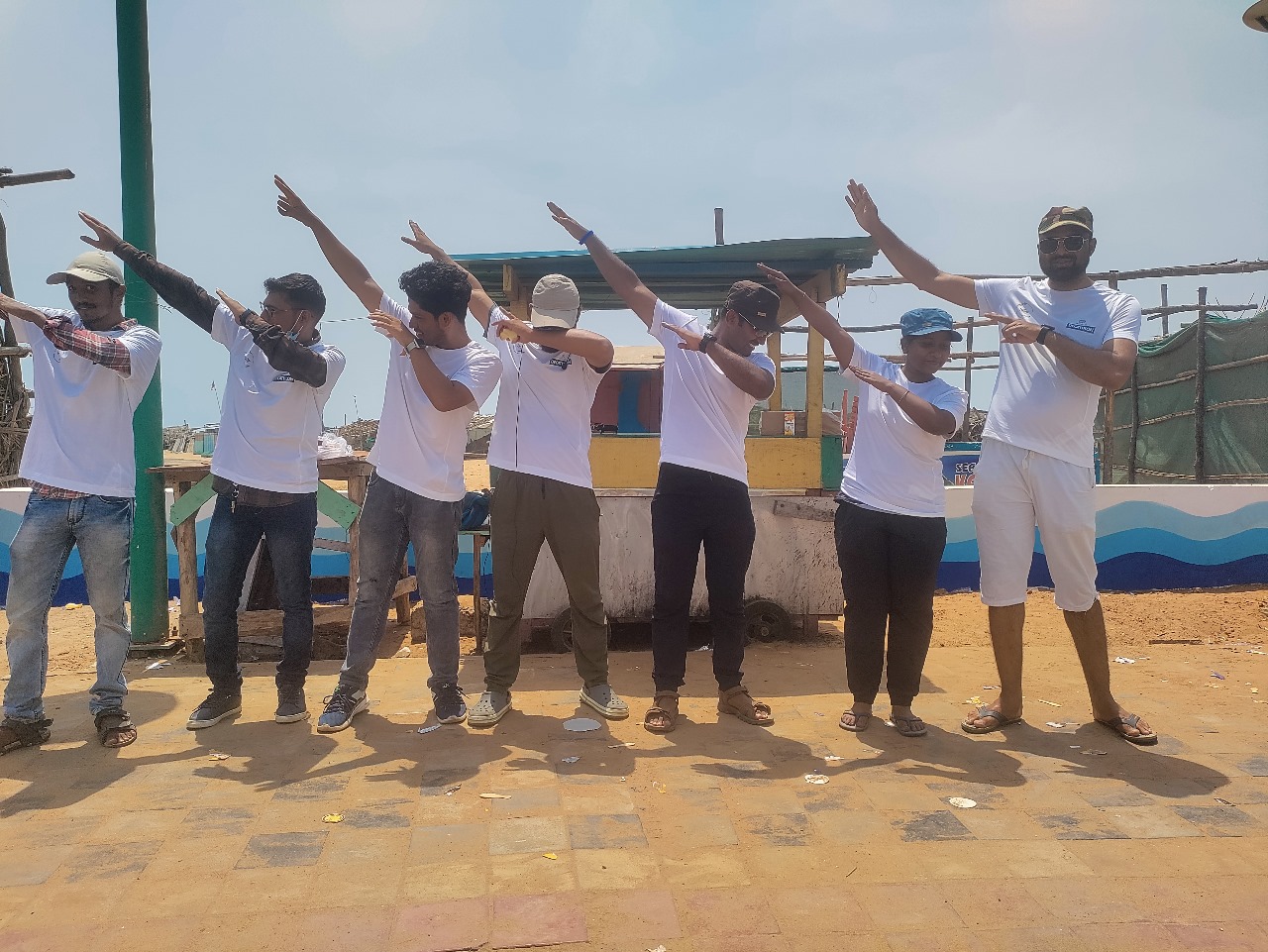 Fun moment with team